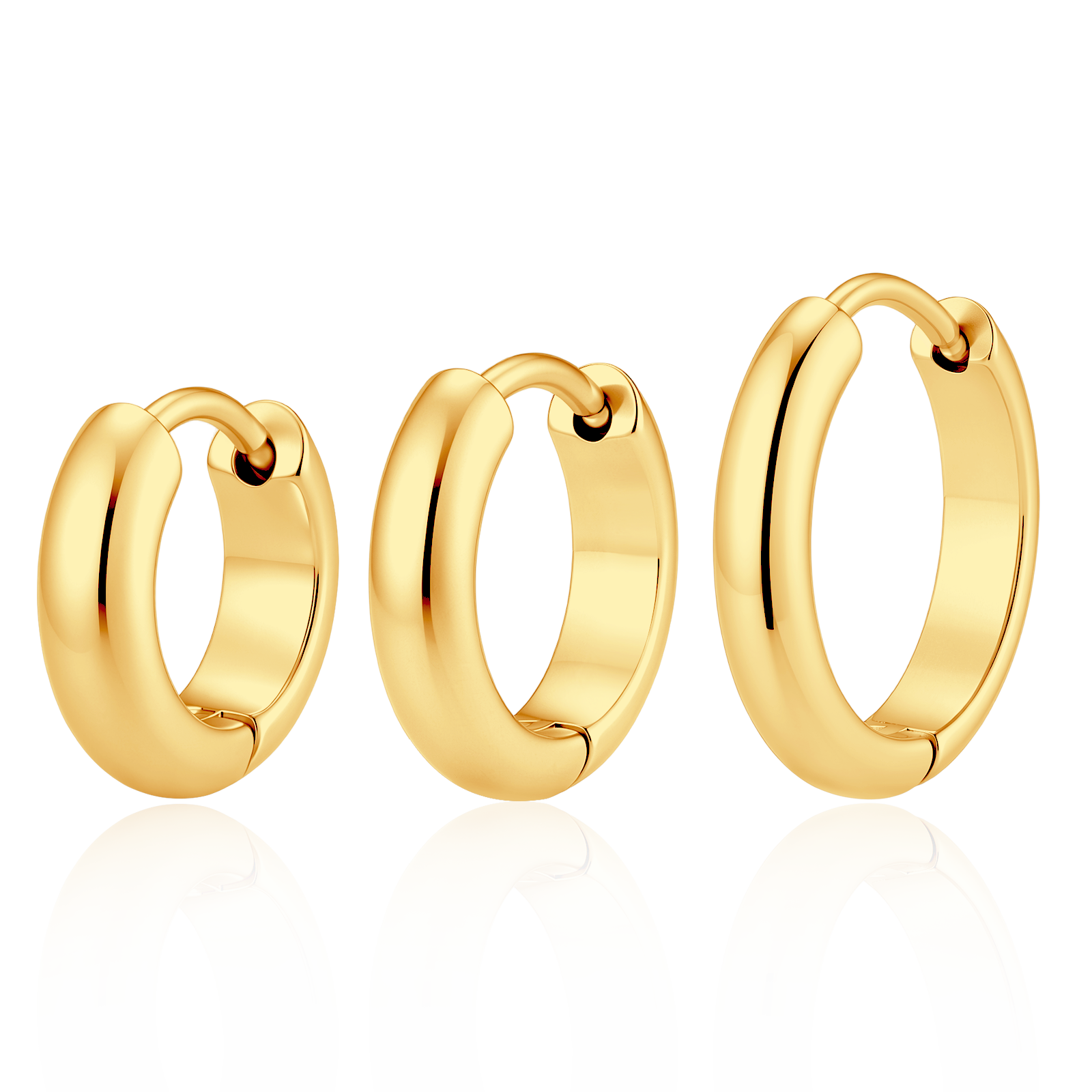 Boucles d'oreilles 3-Anneaux
