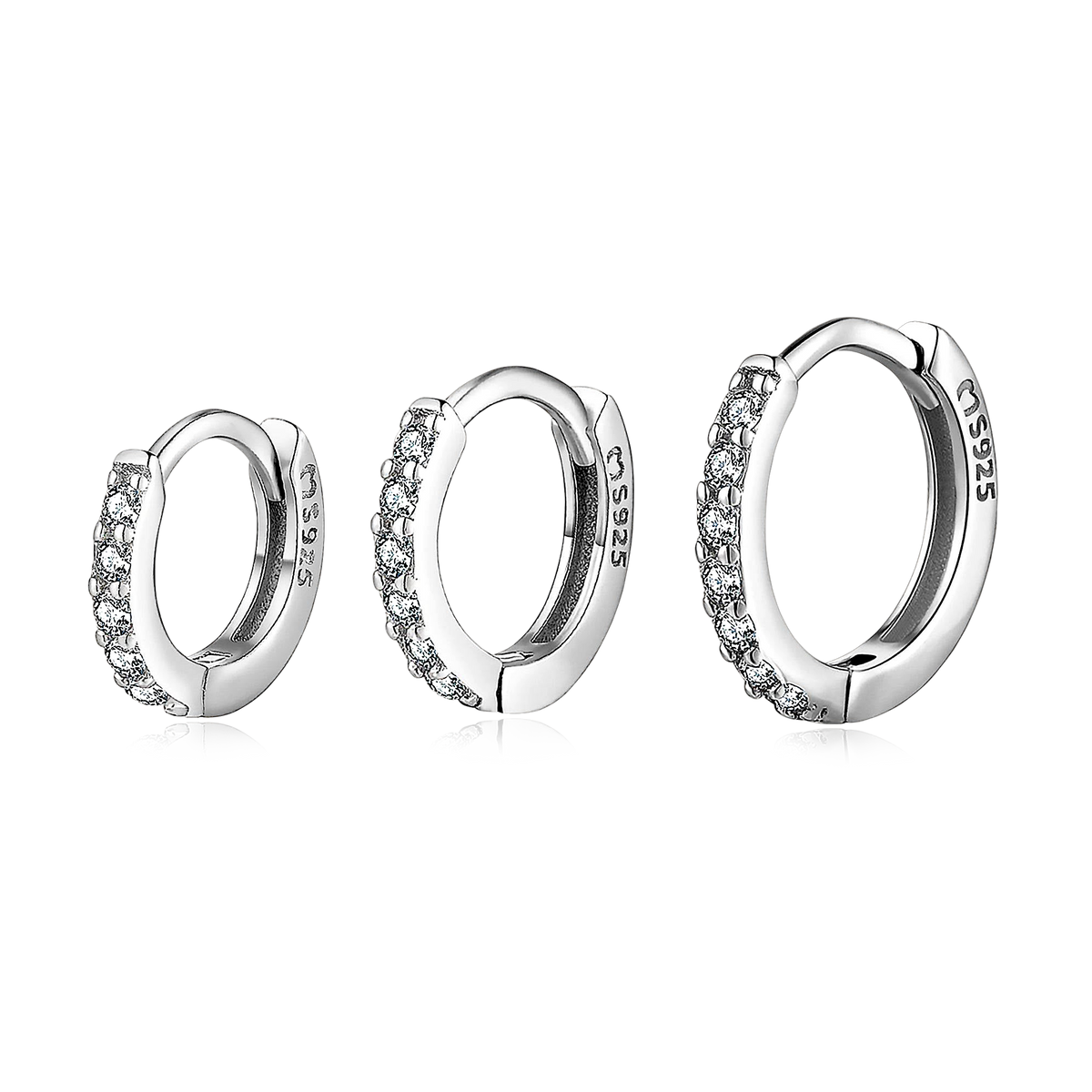 Boucles d'oreilles Triple Anneaux - LaMaisonDesBijoux