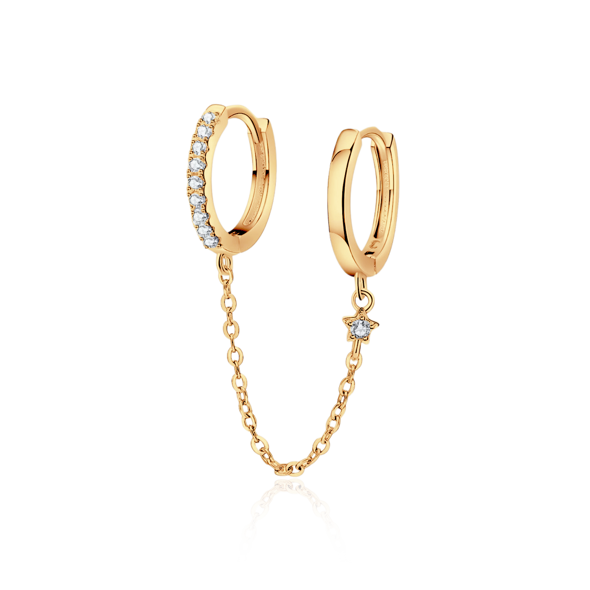 Boucle Anneaux Chaîne - LaMaisonDesBijoux