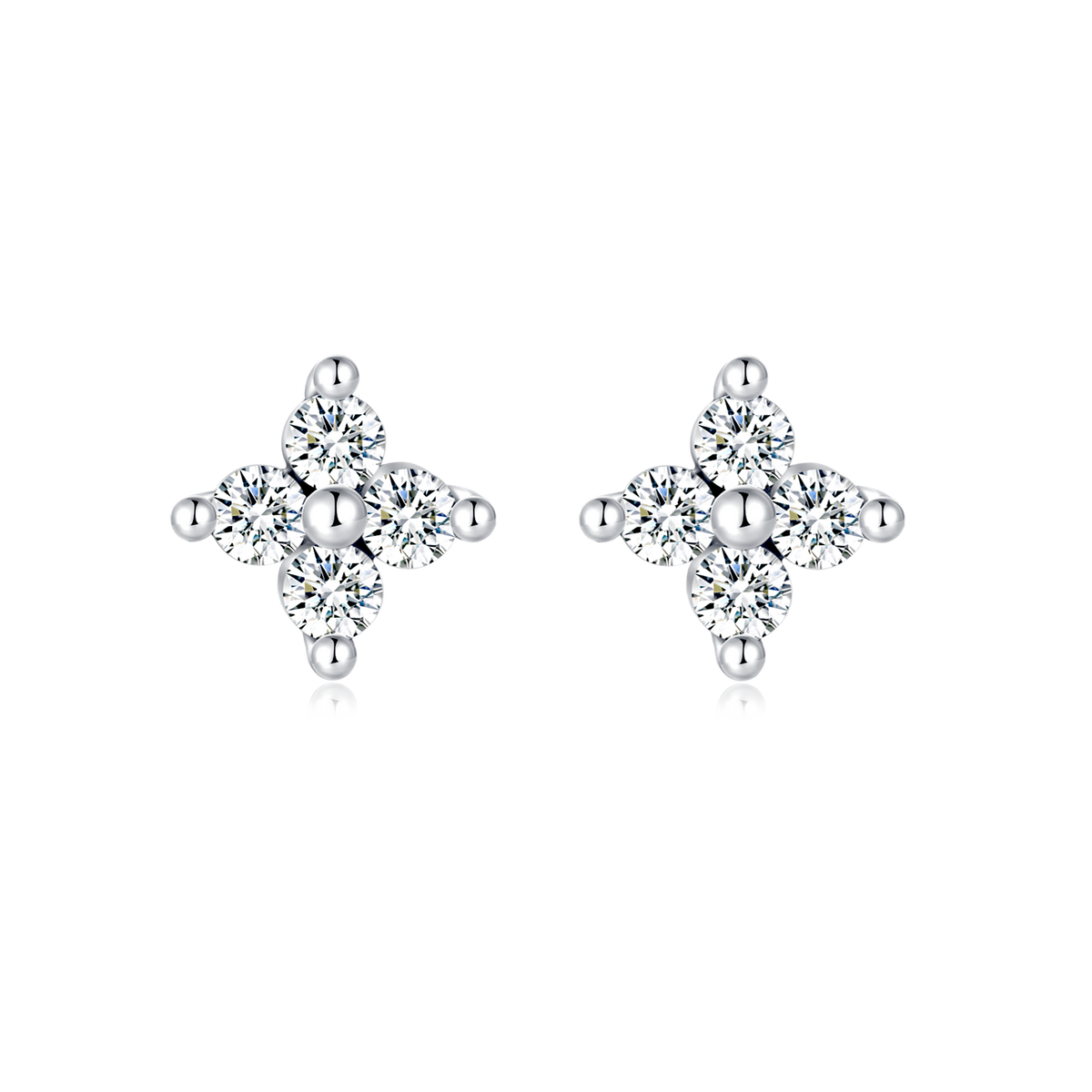 Boucles d'oreilles Mini Fleur de Cristal - LaMaisonDesBijoux