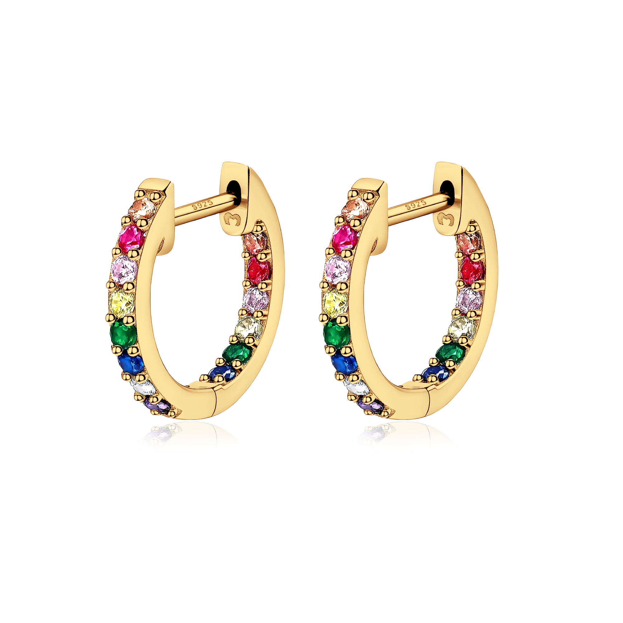 Boucles d'oreilles Anneaux Multicolore - LaMaisonDesBijoux