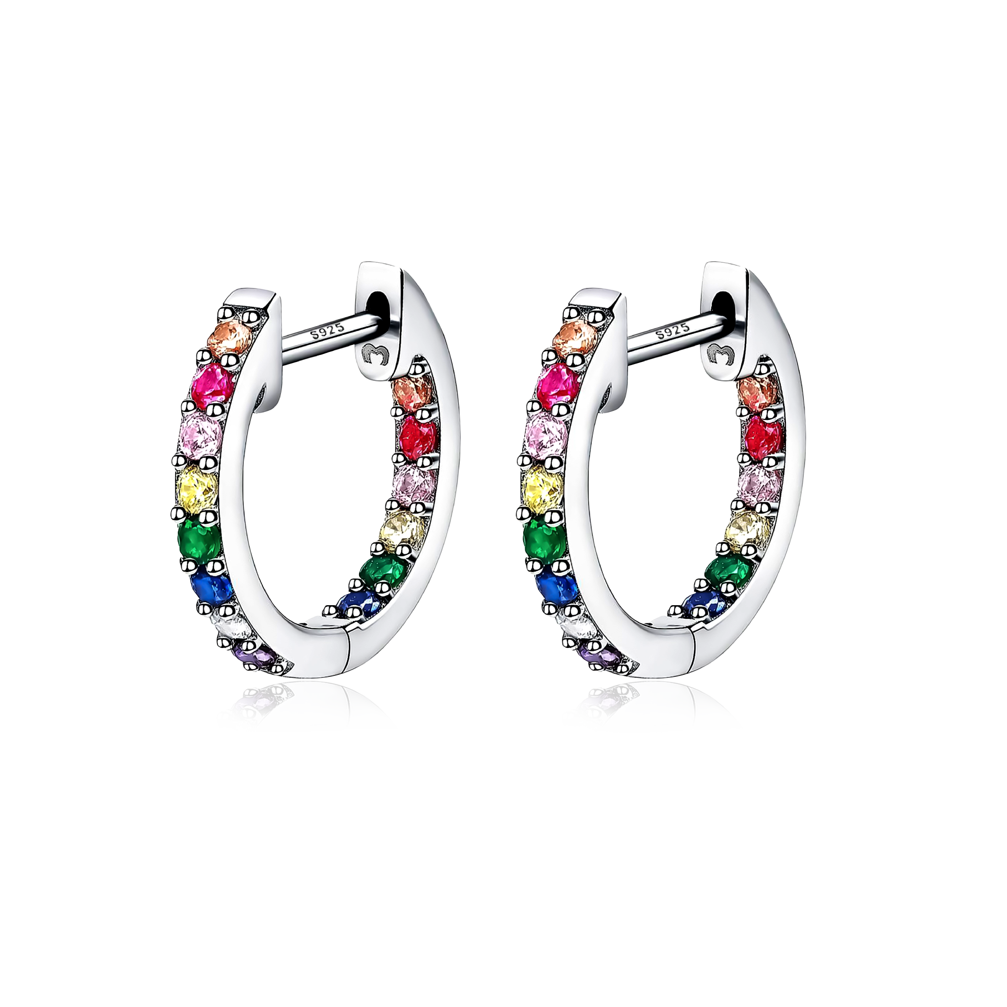 Boucles d'oreilles Anneaux Multicolore - LaMaisonDesBijoux