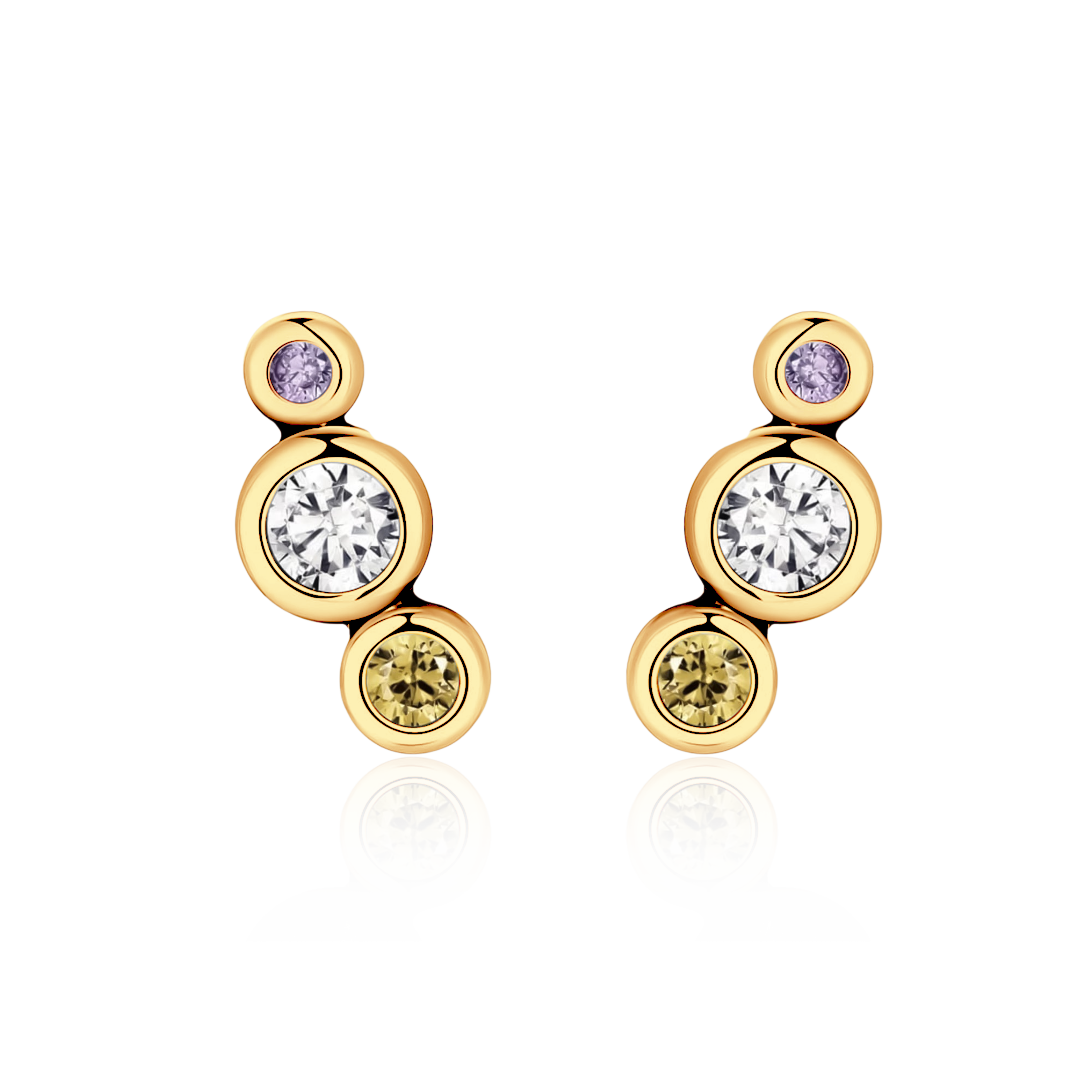 Boucles d'oreilles Trois Lumineux
