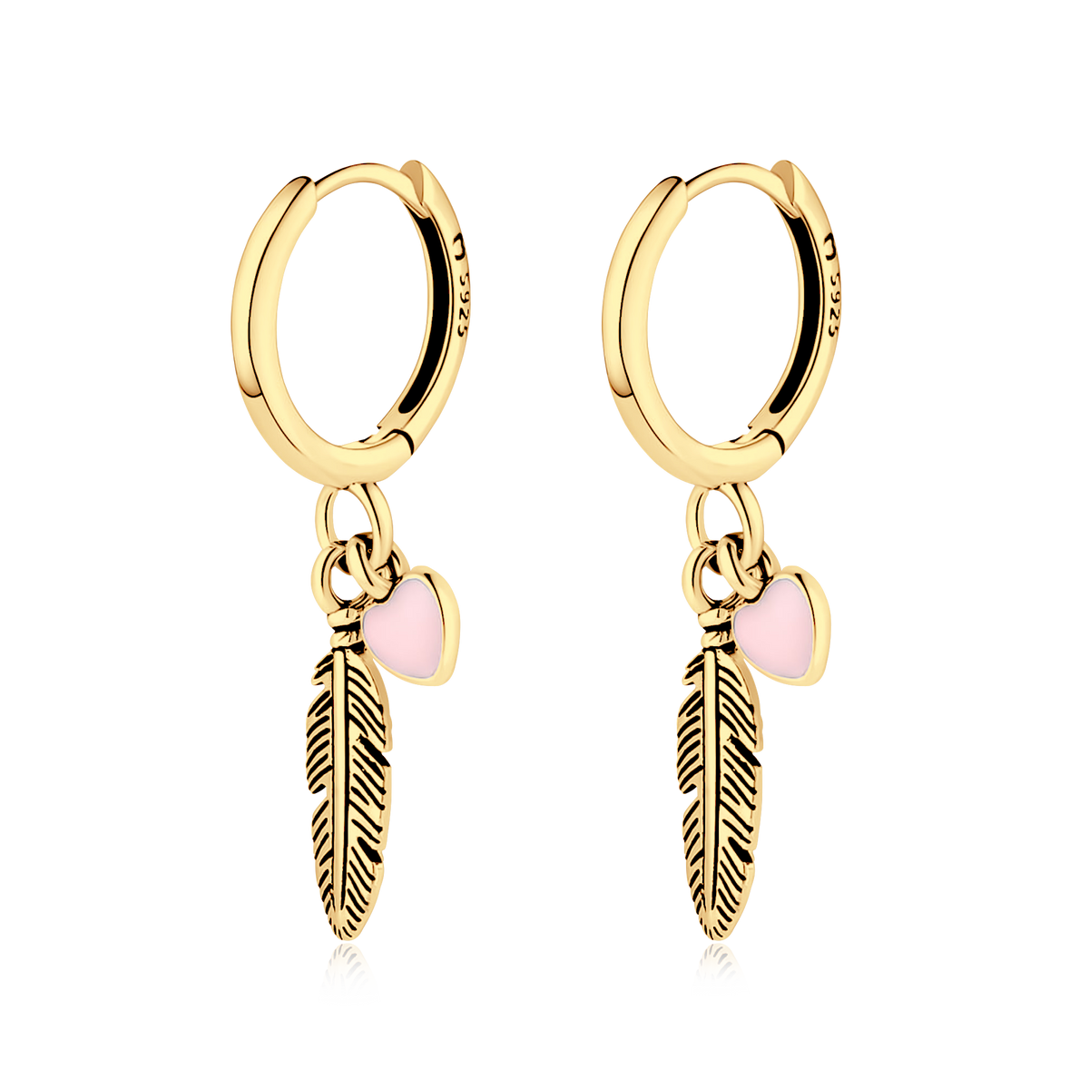 Boucles d'oreilles Plumes d'Amour - LaMaisonDesBijoux