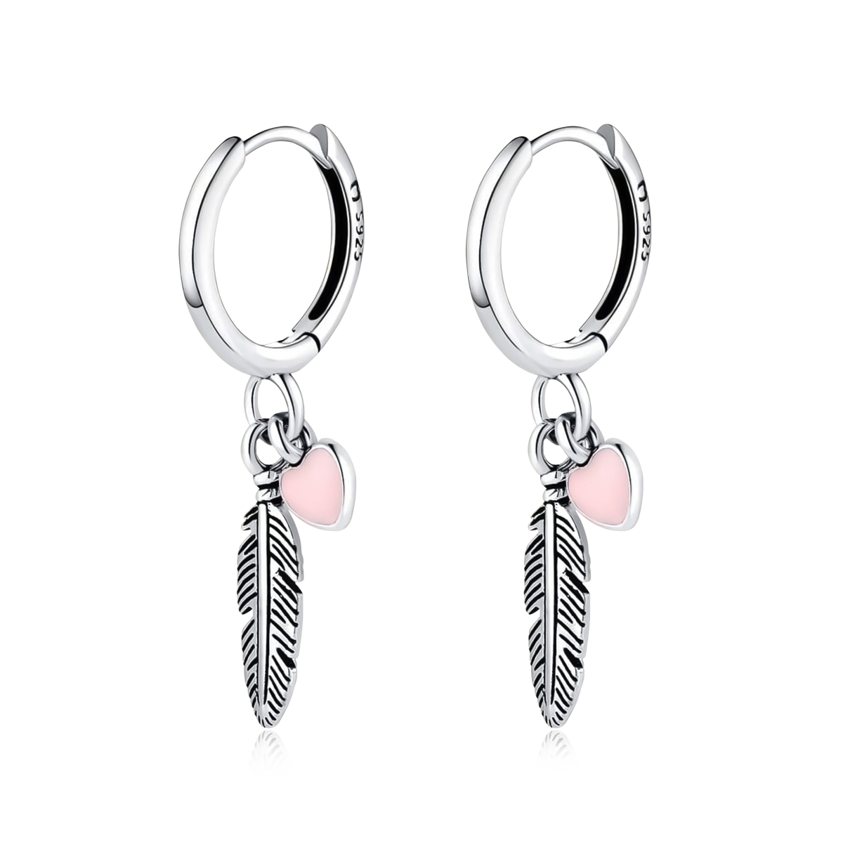 Boucles d'oreilles Plumes d'Amour - LaMaisonDesBijoux