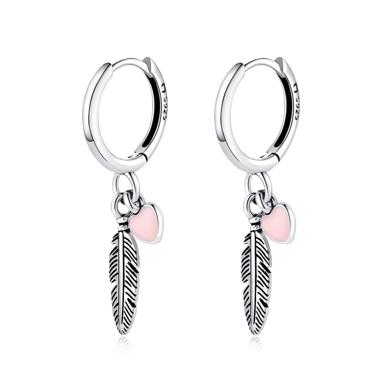 Boucles d'oreilles Plumes d'Amour - LaMaisonDesBijoux