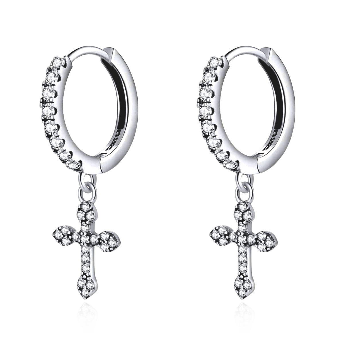 Boucles d'oreilles Croix Gothique - LaMaisonDesBijoux