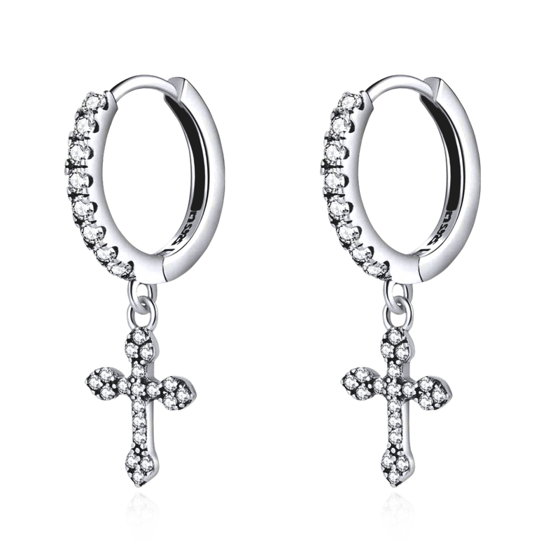 Boucles d'oreilles Croix Gothique - LaMaisonDesBijoux