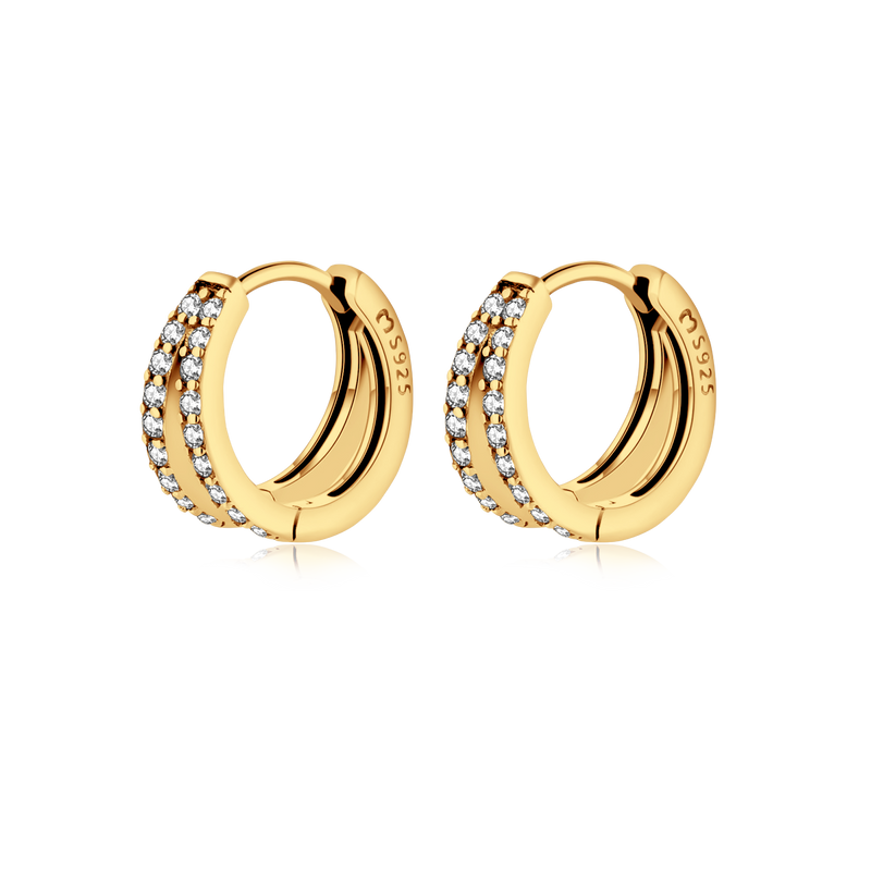 Boucles d'oreilles Anneaux Lumineux - LaMaisonDesBijoux