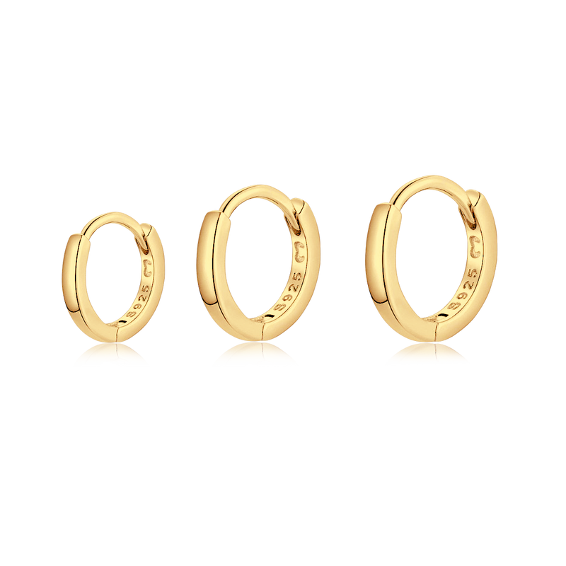 Boucles d'oreilles Trio Anneaux - LaMaisonDesBijoux