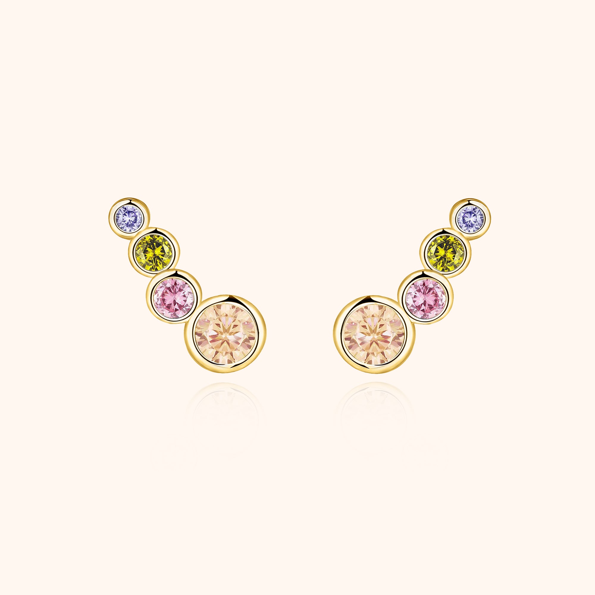 Boucles "Cercles Multicolore" - LaMaisonDesBijoux