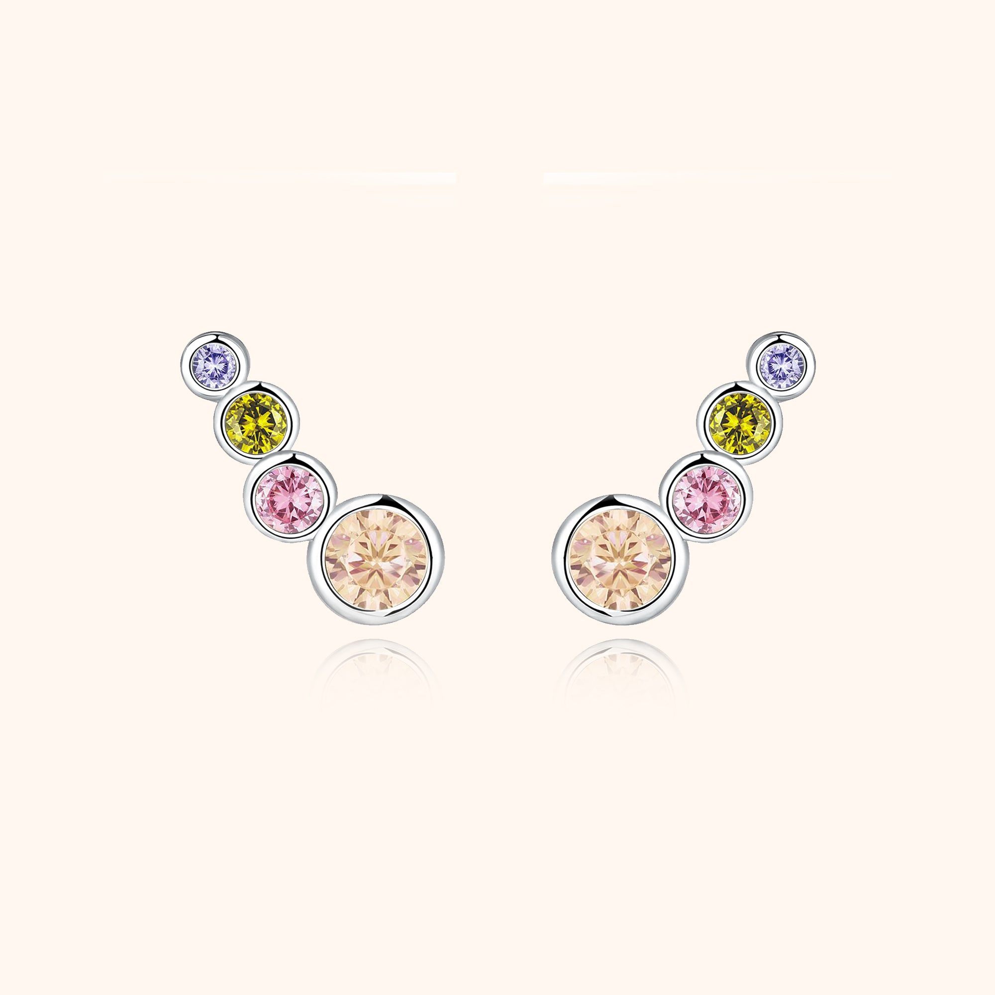 Boucles "Cercles Multicolore" - LaMaisonDesBijoux