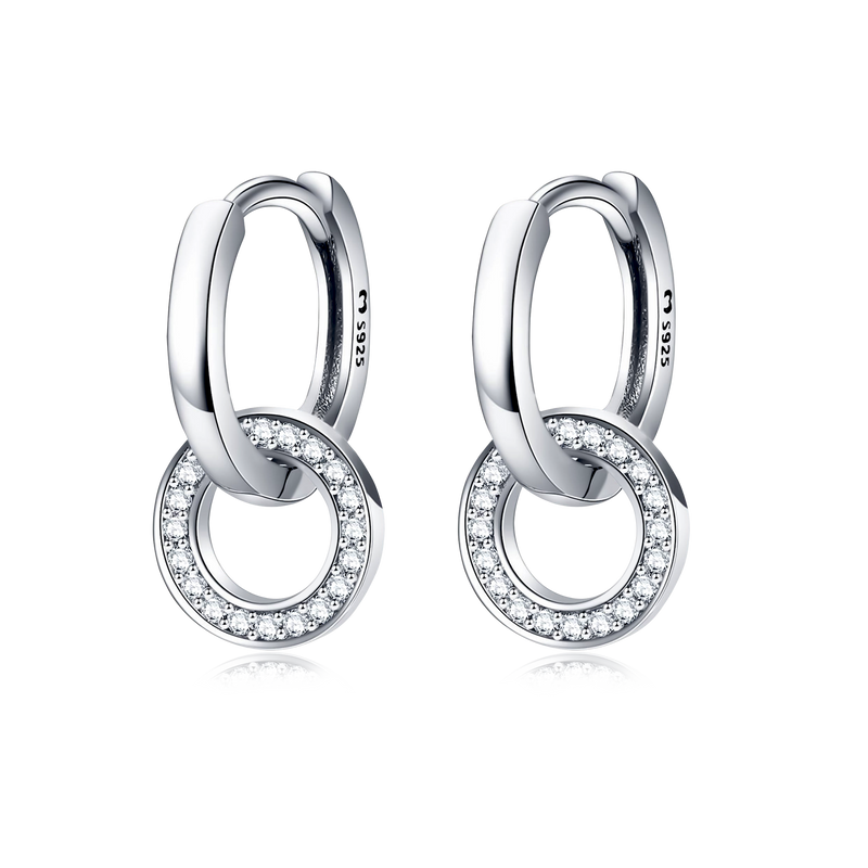 Boucles d'oreilles Anneaux Liés - LaMaisonDesBijoux