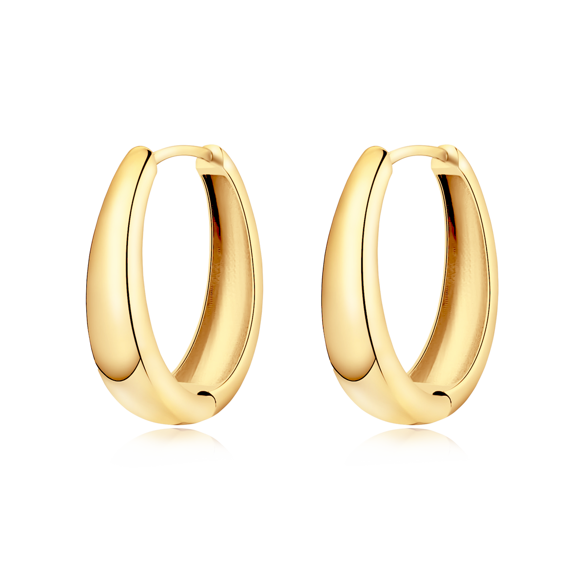 Boucles d'oreilles Anneaux Ovales - LaMaisonDesBijoux