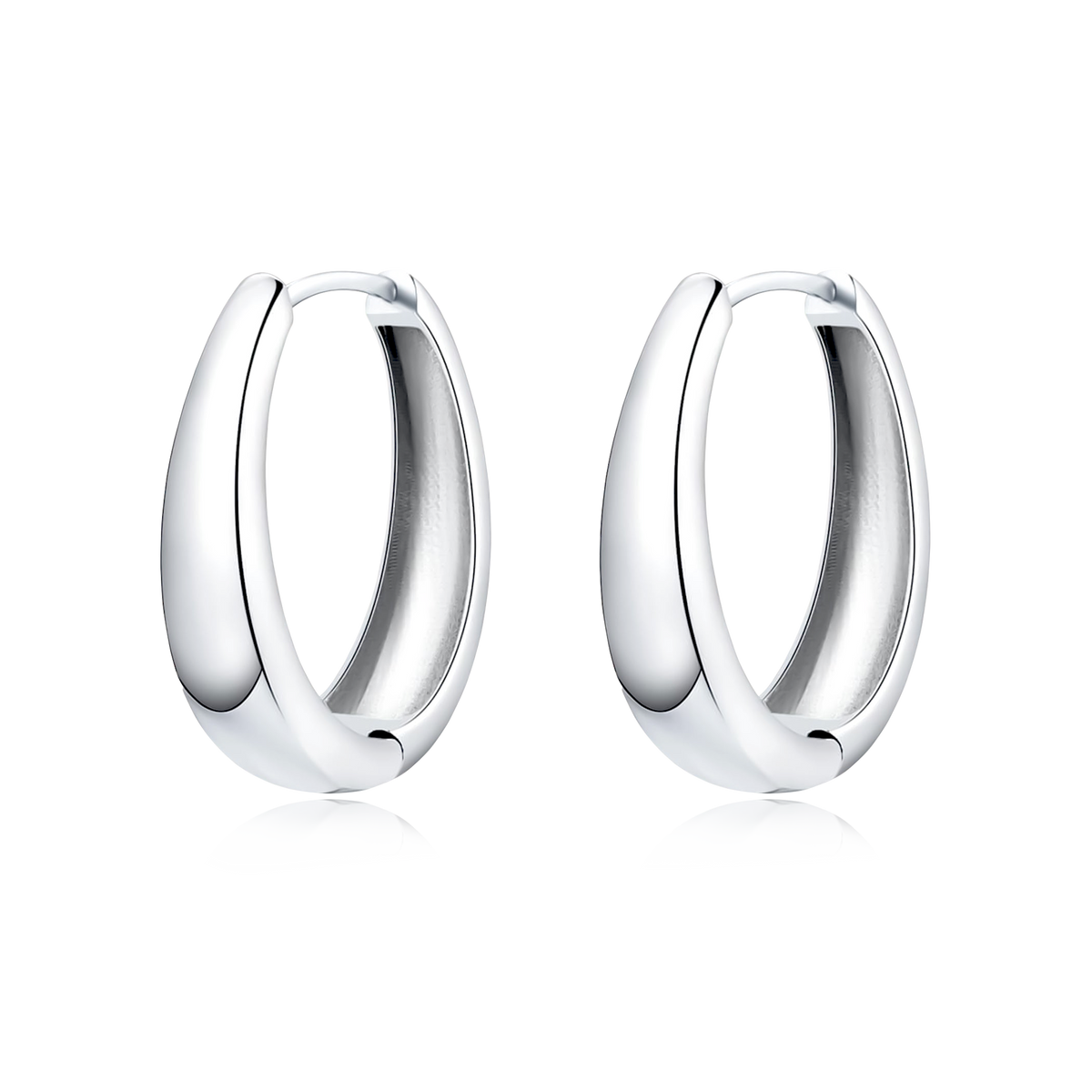 Boucles d'oreilles Anneaux Ovales - LaMaisonDesBijoux