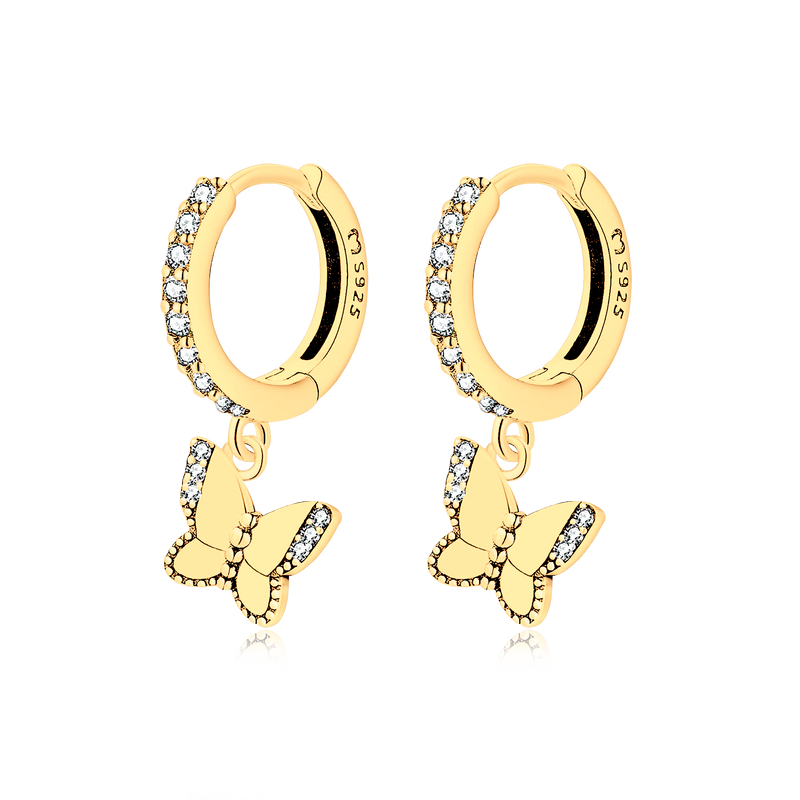 Boucles d'oreilles Papillon Illuminé - LaMaisonDesBijoux