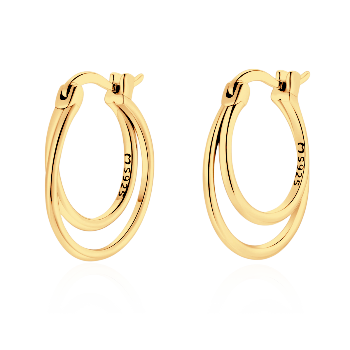 Boucles d'oreilles Double Anneau - LaMaisonDesBijoux