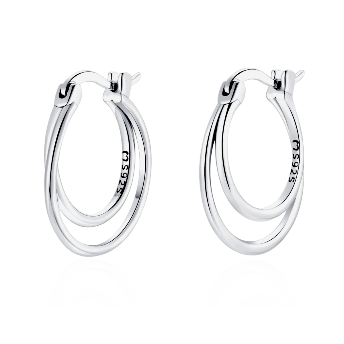 Boucles d'oreilles Double Anneau - LaMaisonDesBijoux