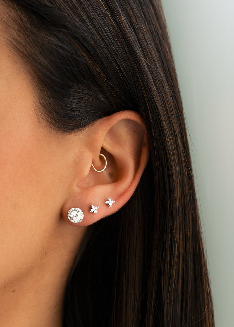 Boucles d'oreilles Mini Fleur de Cristal - LaMaisonDesBijoux