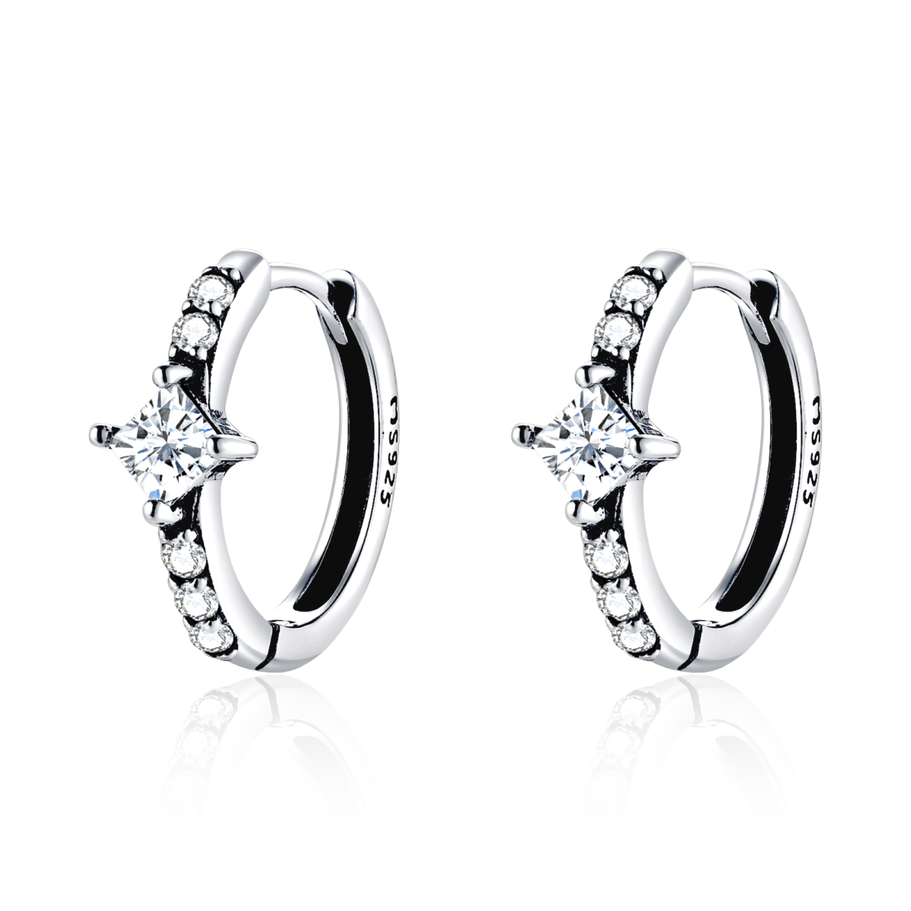 Boucles d'oreilles Éclat Neigeux