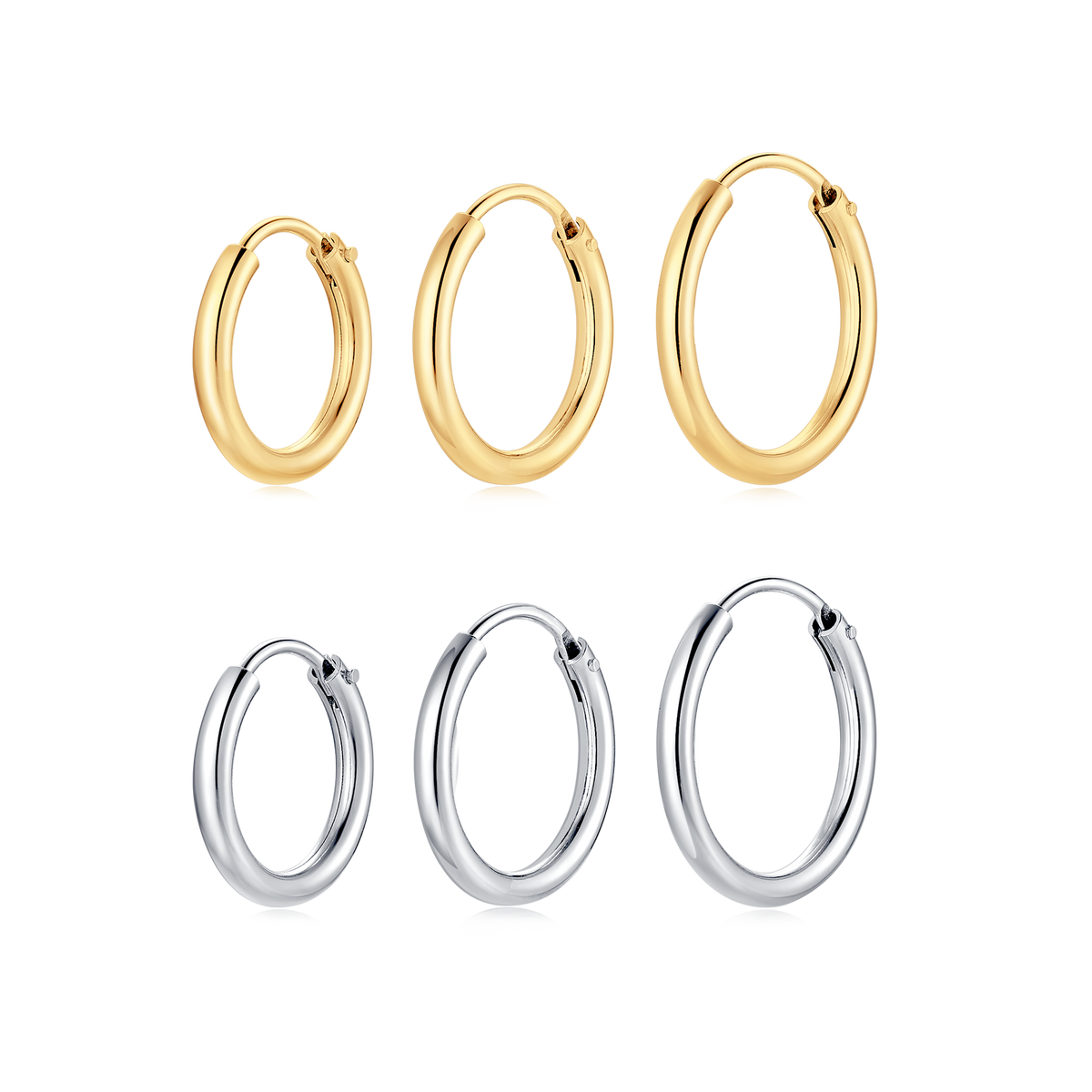 Boucles d'oreilles Rond Argent - LaMaisonDesBijoux
