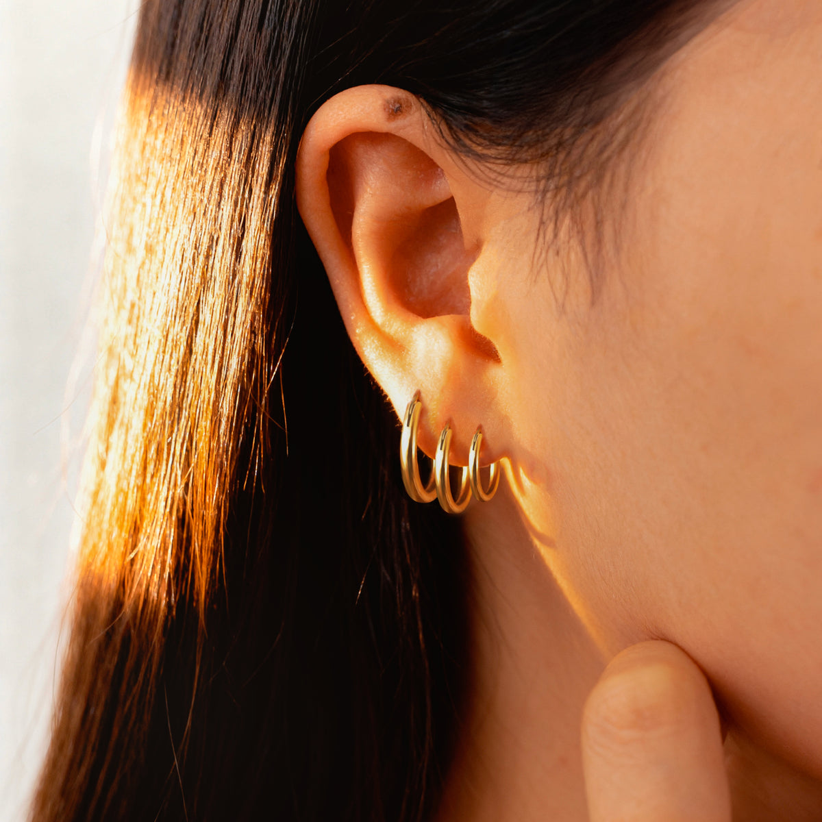 Boucles d'oreilles Rond-point Argent - LaMaisonDesBijoux