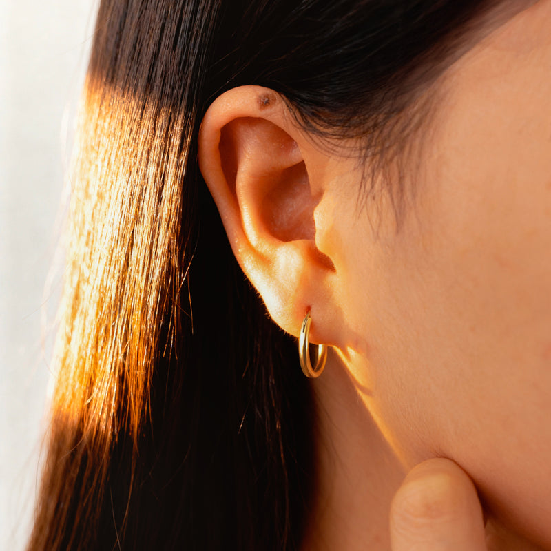 Boucles d'oreilles Rond-point Argent - LaMaisonDesBijoux
