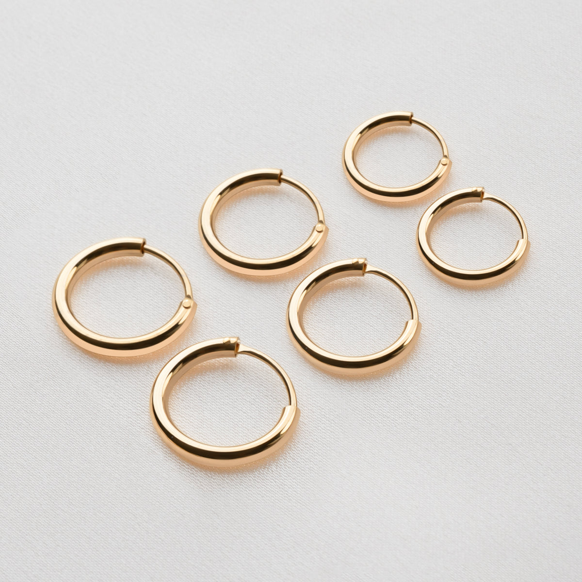 Boucles d'oreilles Rond-point Argent - LaMaisonDesBijoux