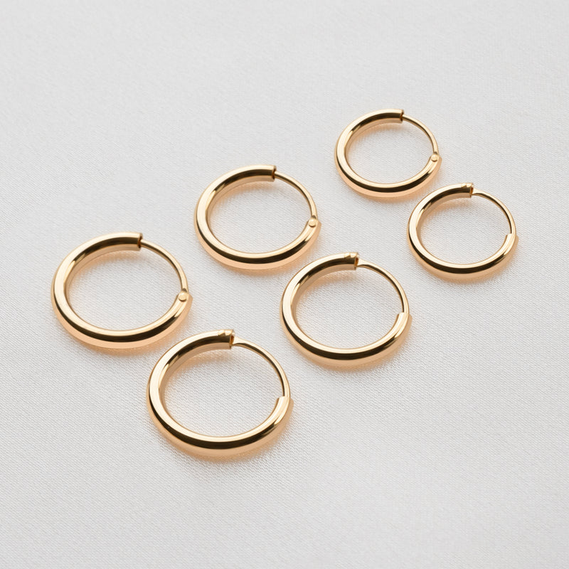 Boucles d'oreilles Rond-point Argent - LaMaisonDesBijoux
