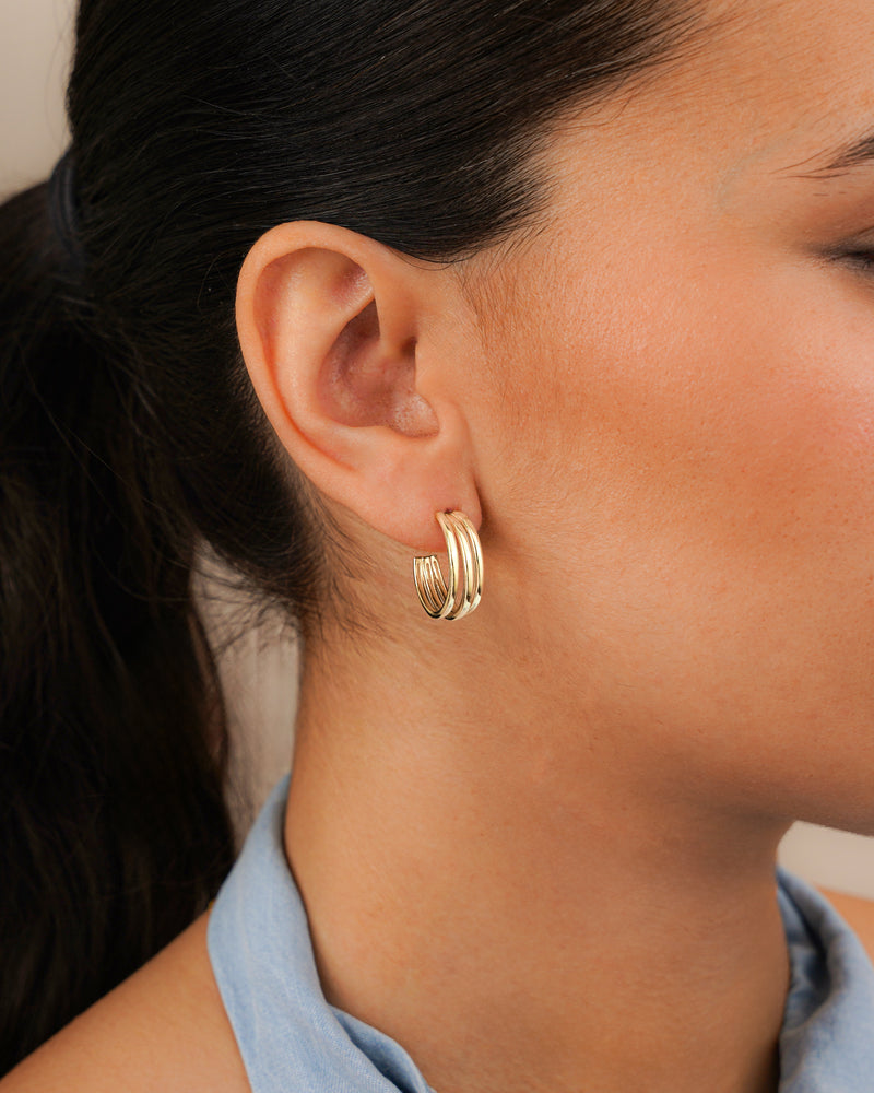 Boucles d'oreilles Demi-anneau Sahara - LaMaisonDesBijoux