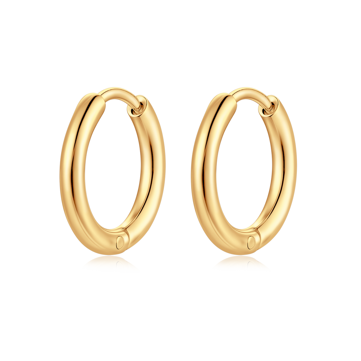 Boucles d'oreilles Rond Acier - LaMaisonDesBijoux