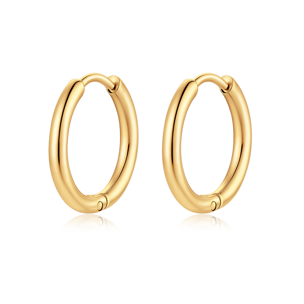 Boucles d'oreilles Rond Acier - LaMaisonDesBijoux