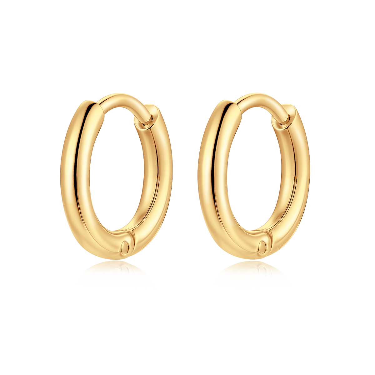 Boucles d'oreilles Rond Acier - LaMaisonDesBijoux