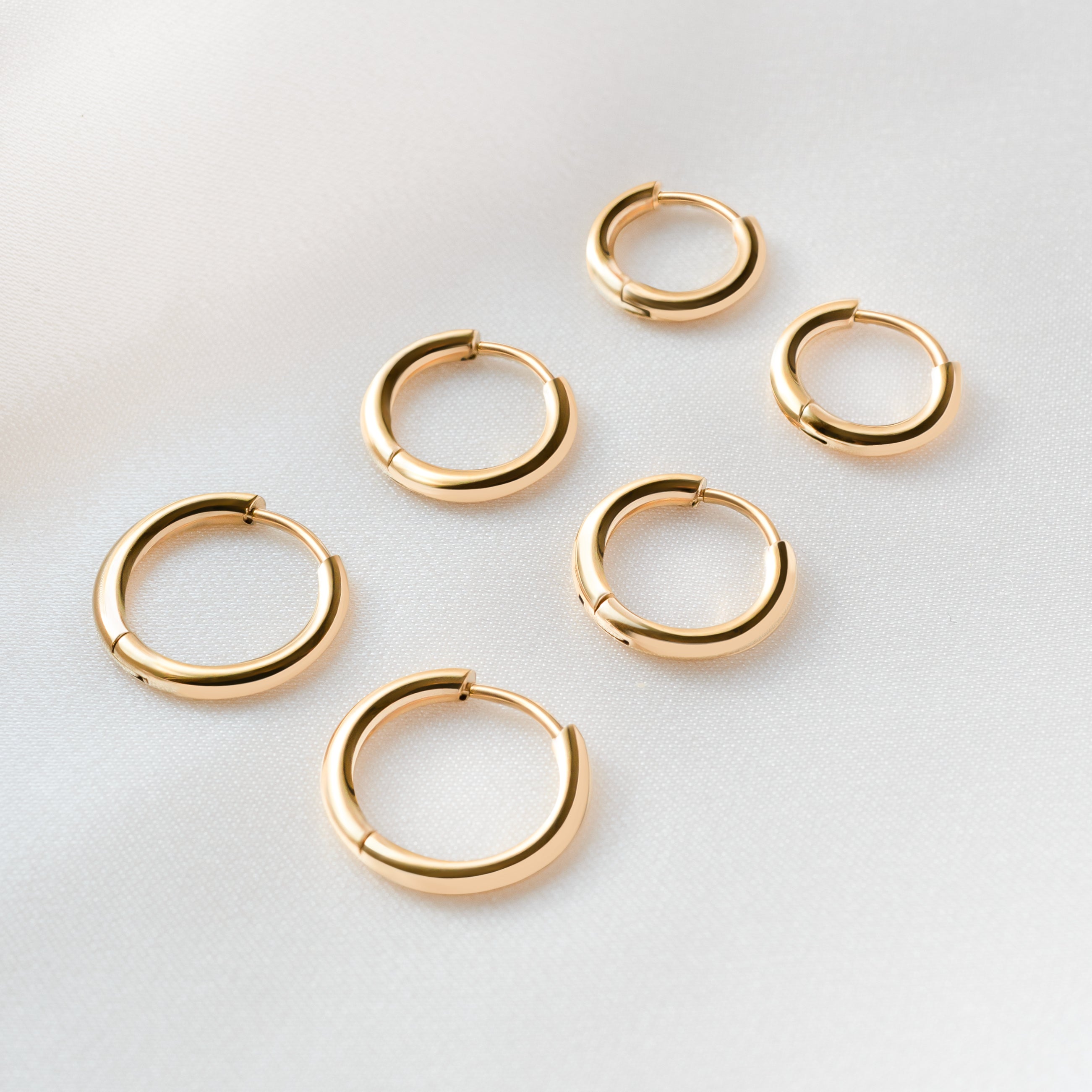 Boucles d'oreilles Rond Acier - LaMaisonDesBijoux