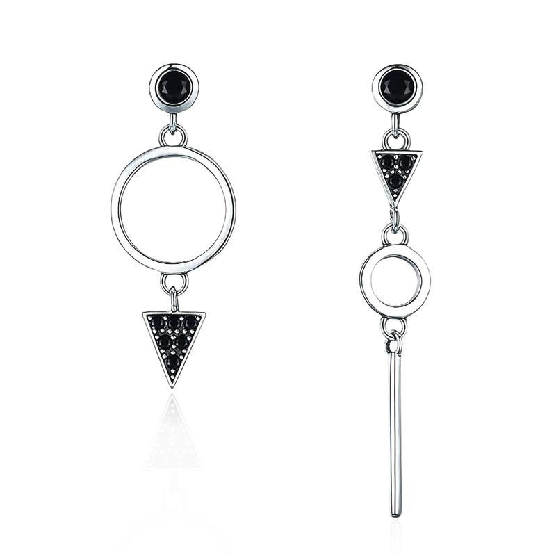 Boucles d'oreilles Spinelle Noire - LaMaisonDesBijoux