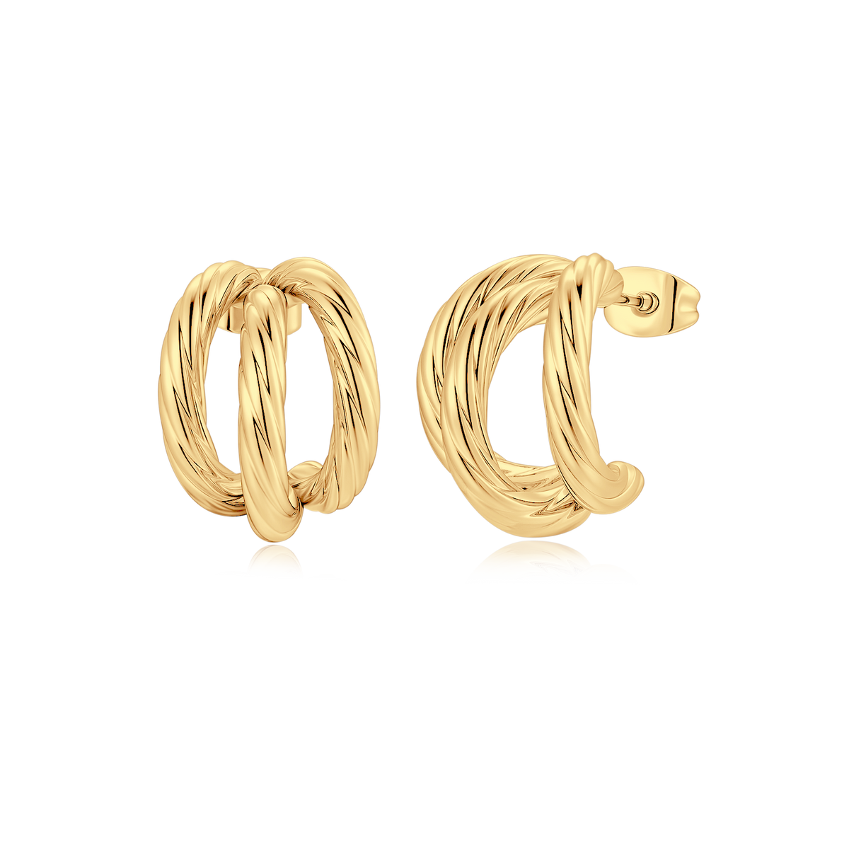 Boucles d'oreilles Demi-anneau Triage - LaMaisonDesBijoux