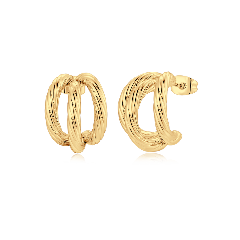 Boucles d'oreilles Demi-anneau Triage - LaMaisonDesBijoux