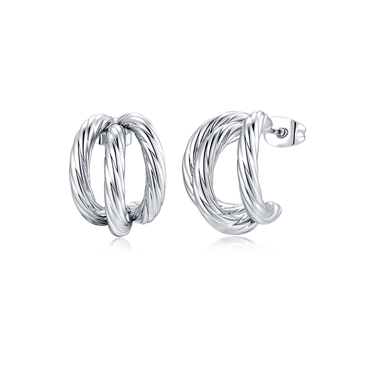 Boucles d'oreilles Demi-anneau Triage - LaMaisonDesBijoux