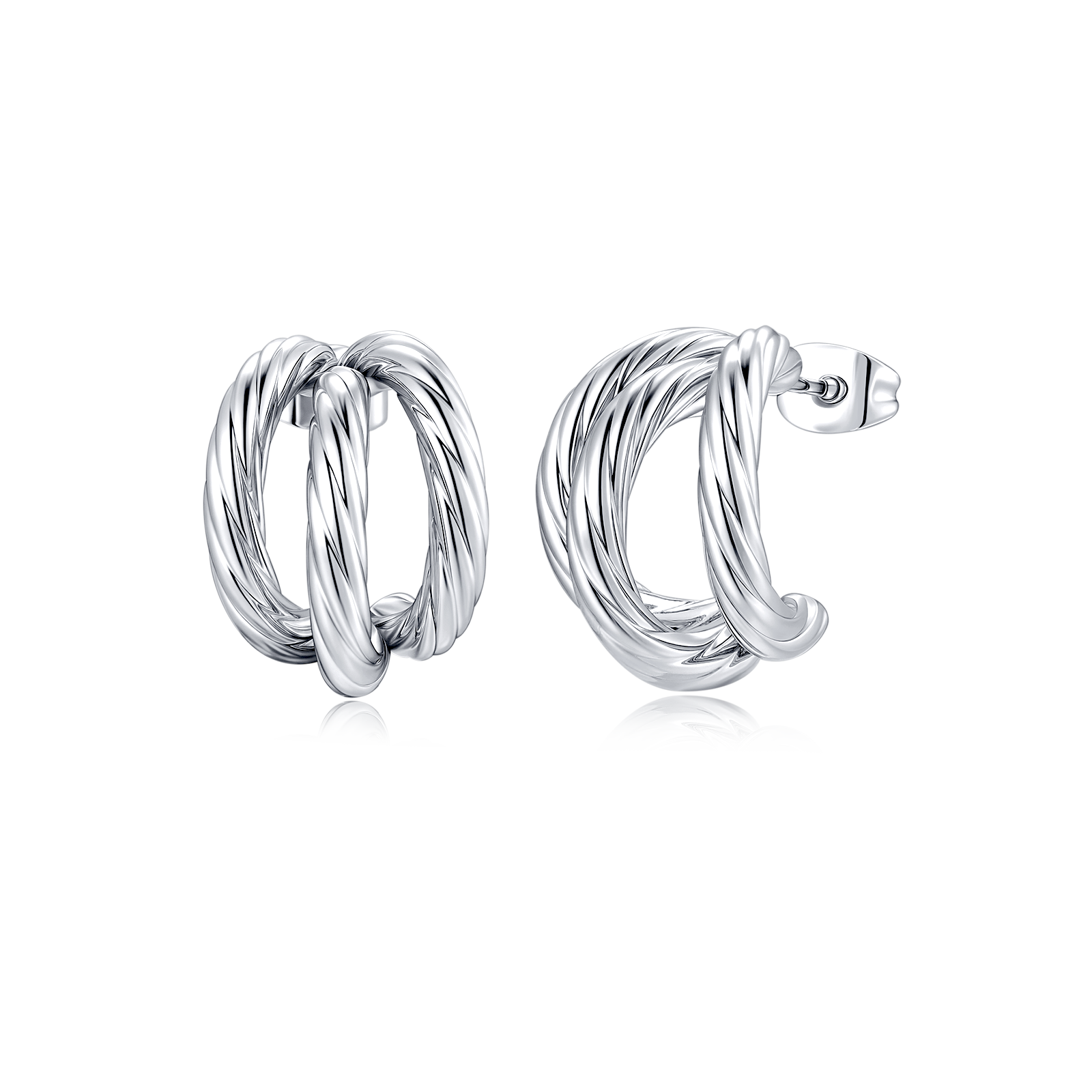 Boucles d'oreilles Demi-anneau Triage - LaMaisonDesBijoux