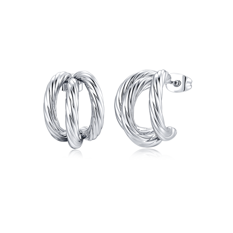 Boucles d'oreilles Demi-anneau Triage - LaMaisonDesBijoux
