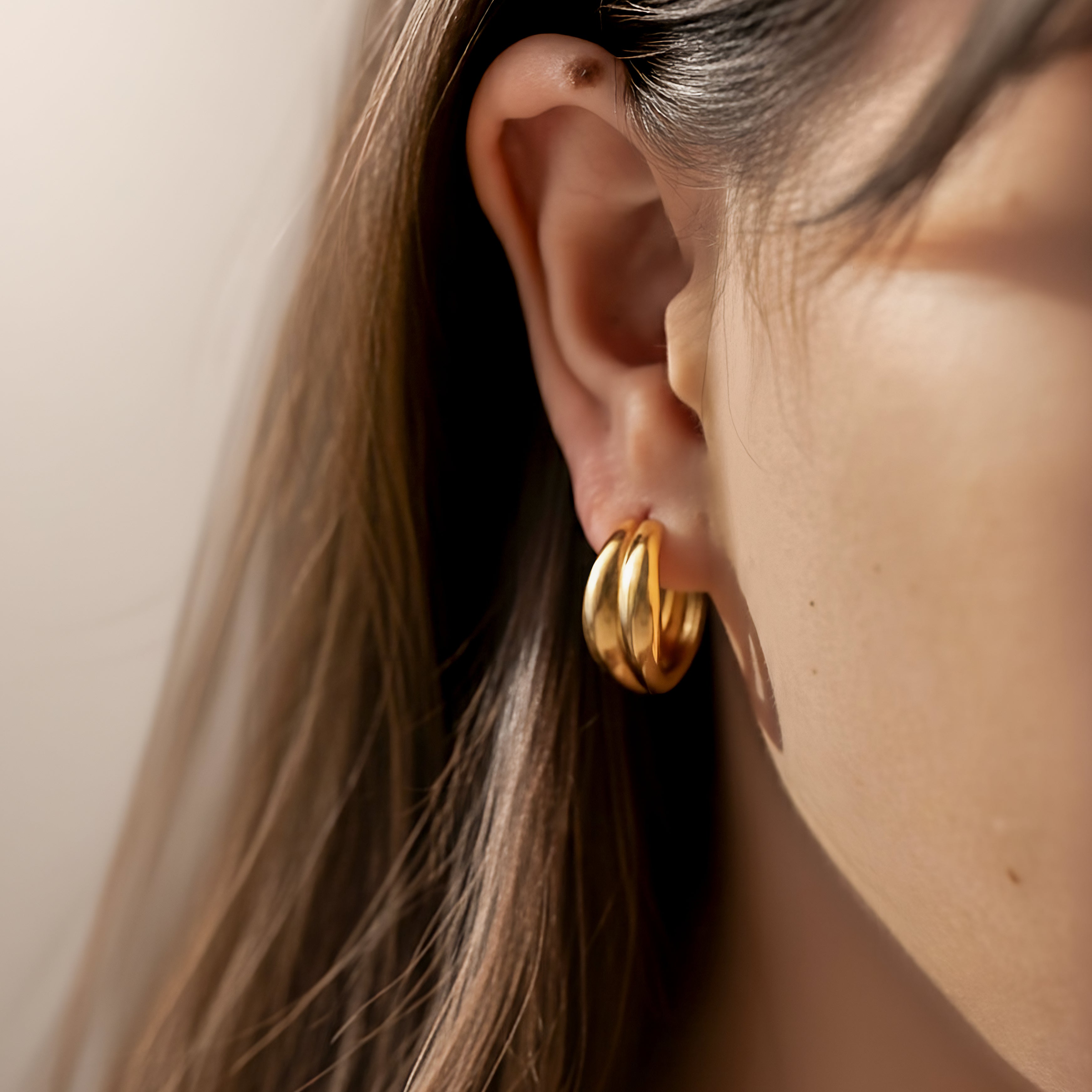 Boucles d'oreilles Anneaux Couple - LaMaisonDesBijoux