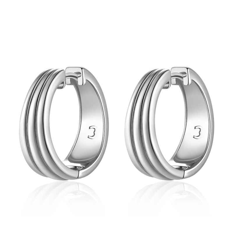 Boucles d'oreilles Anneaux Rainurés - LaMaisonDesBijoux