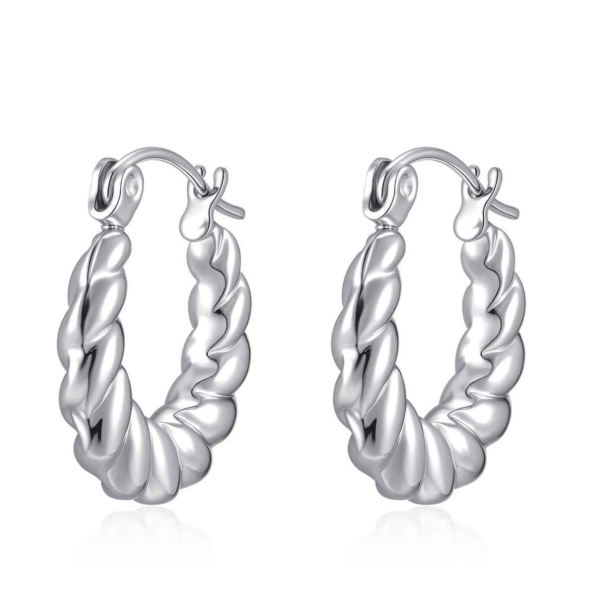 Boucles d'oreilles Anneaux Tordu - LaMaisonDesBijoux