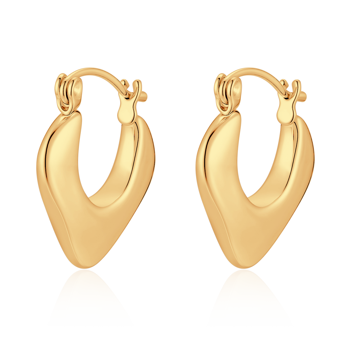 Boucles d'oreilles Anneaux Triangulaires - LaMaisonDesBijoux