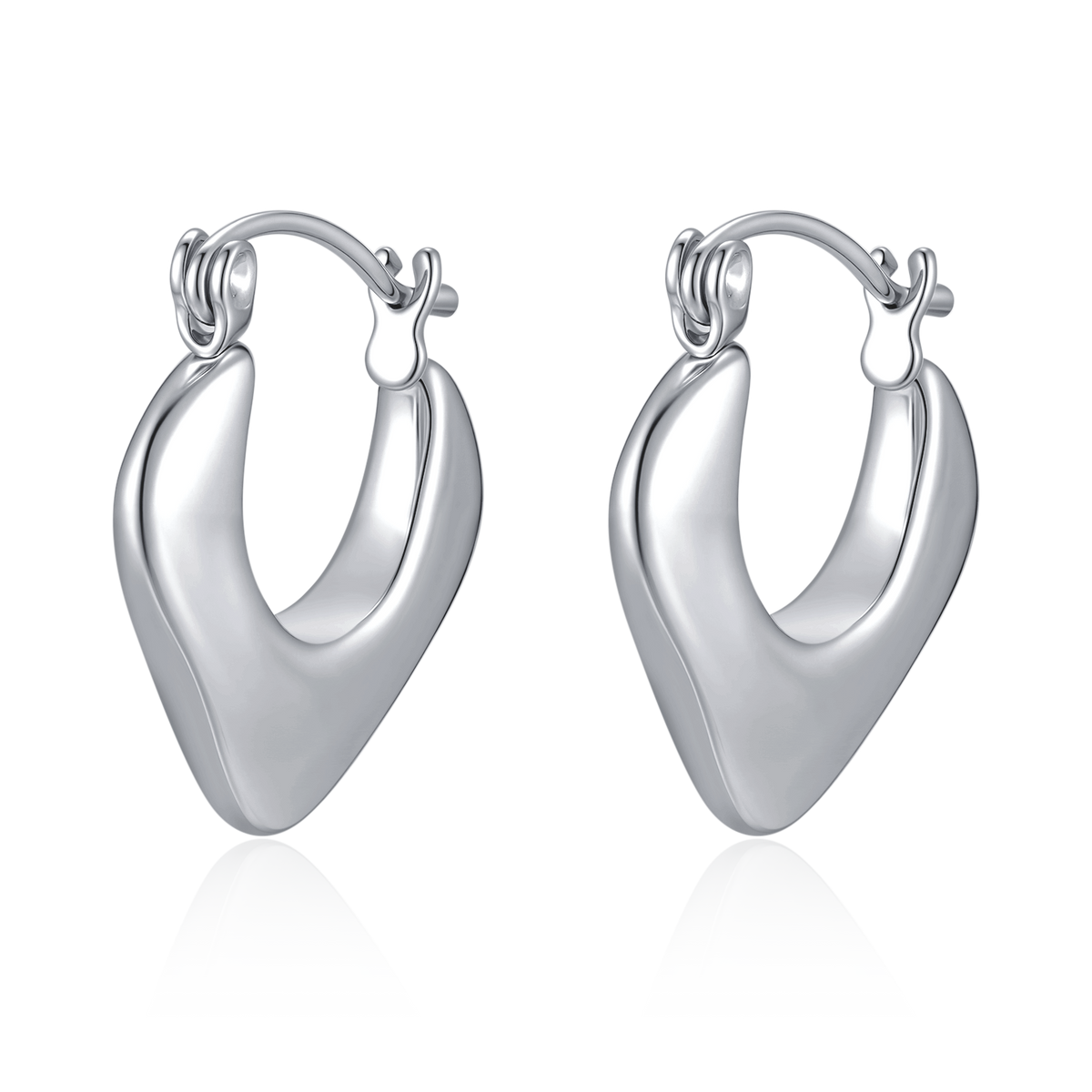 Boucles d'oreilles Anneaux Triangulaires - LaMaisonDesBijoux