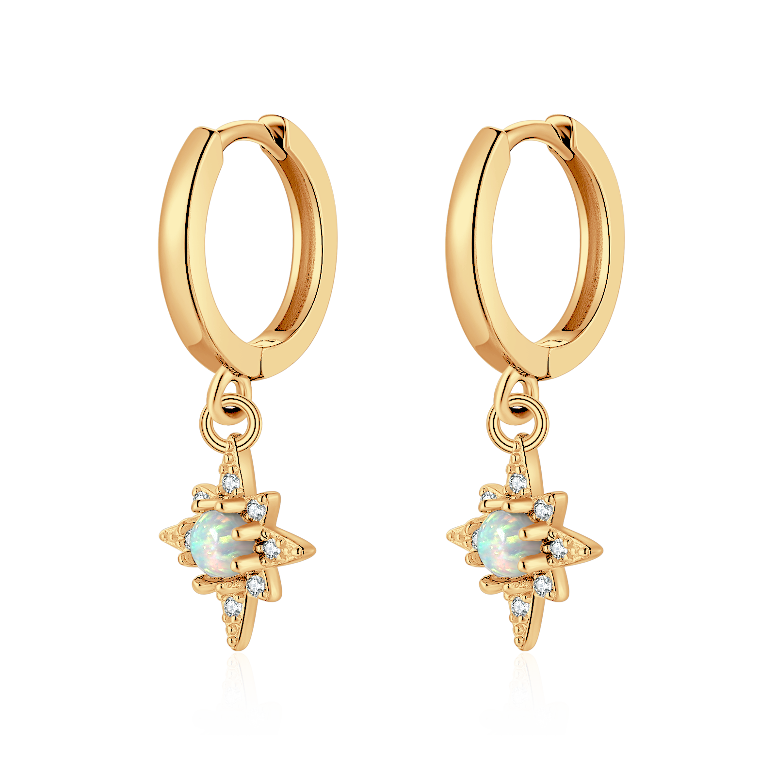 Adamantin-Ring-Ohrringe