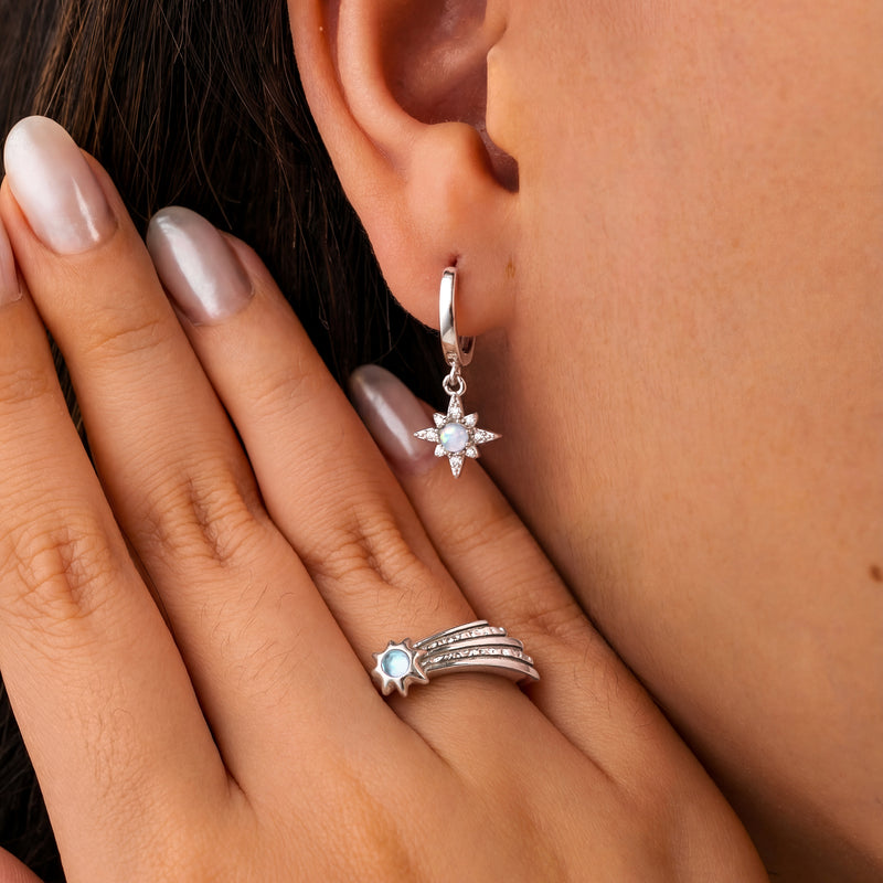Boucles d'oreilles Anneaux Célestes