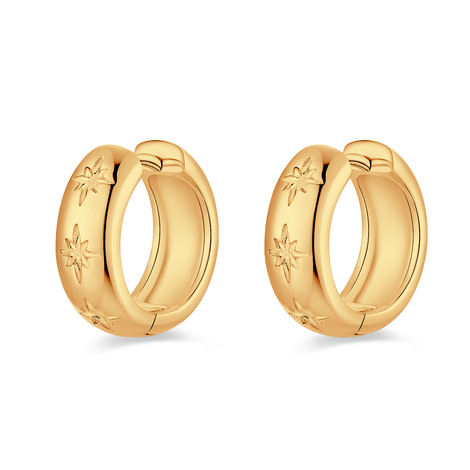 Boucles d'oreilles Anneaux Stellaire