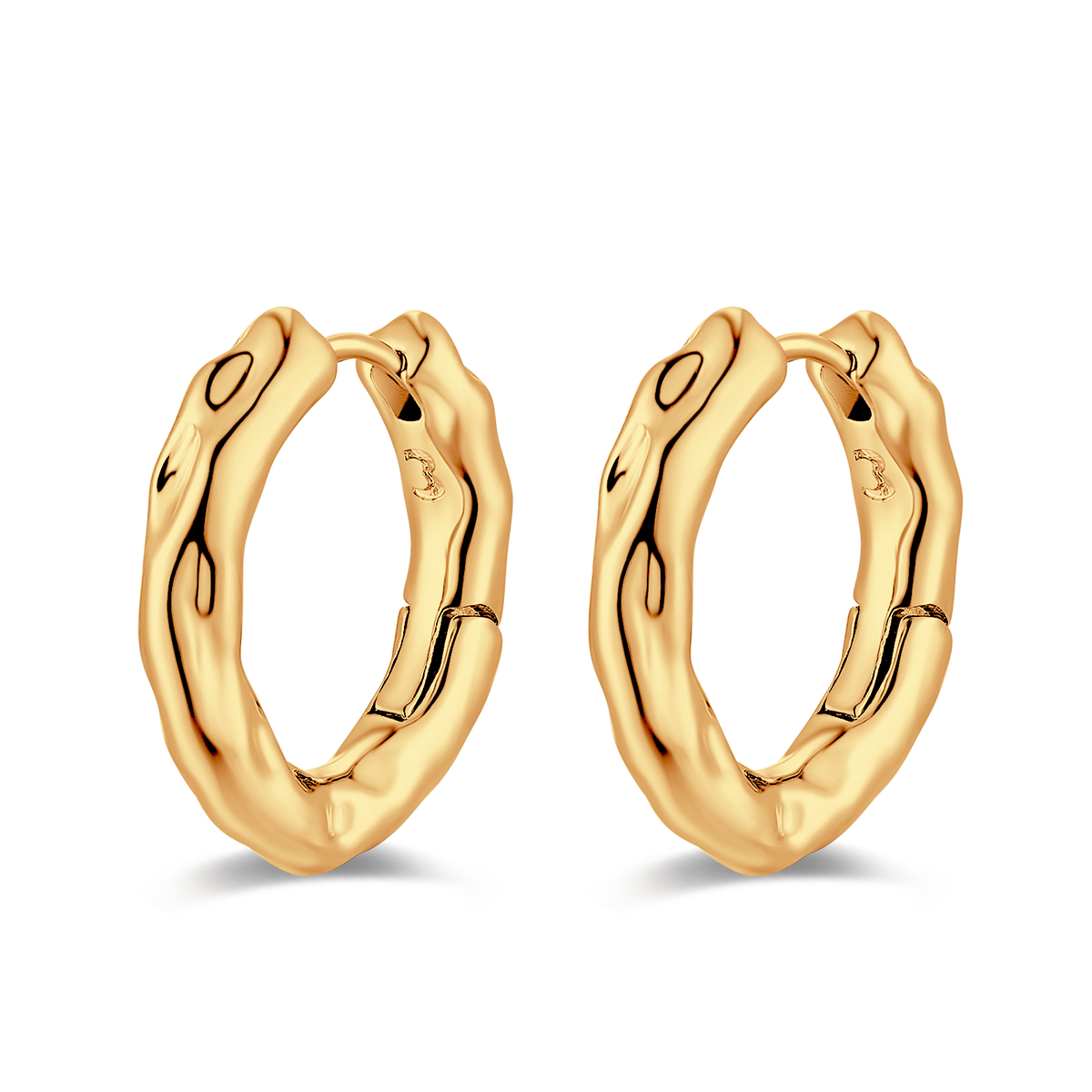 Boucles d'oreilles Anneaux Onduleux