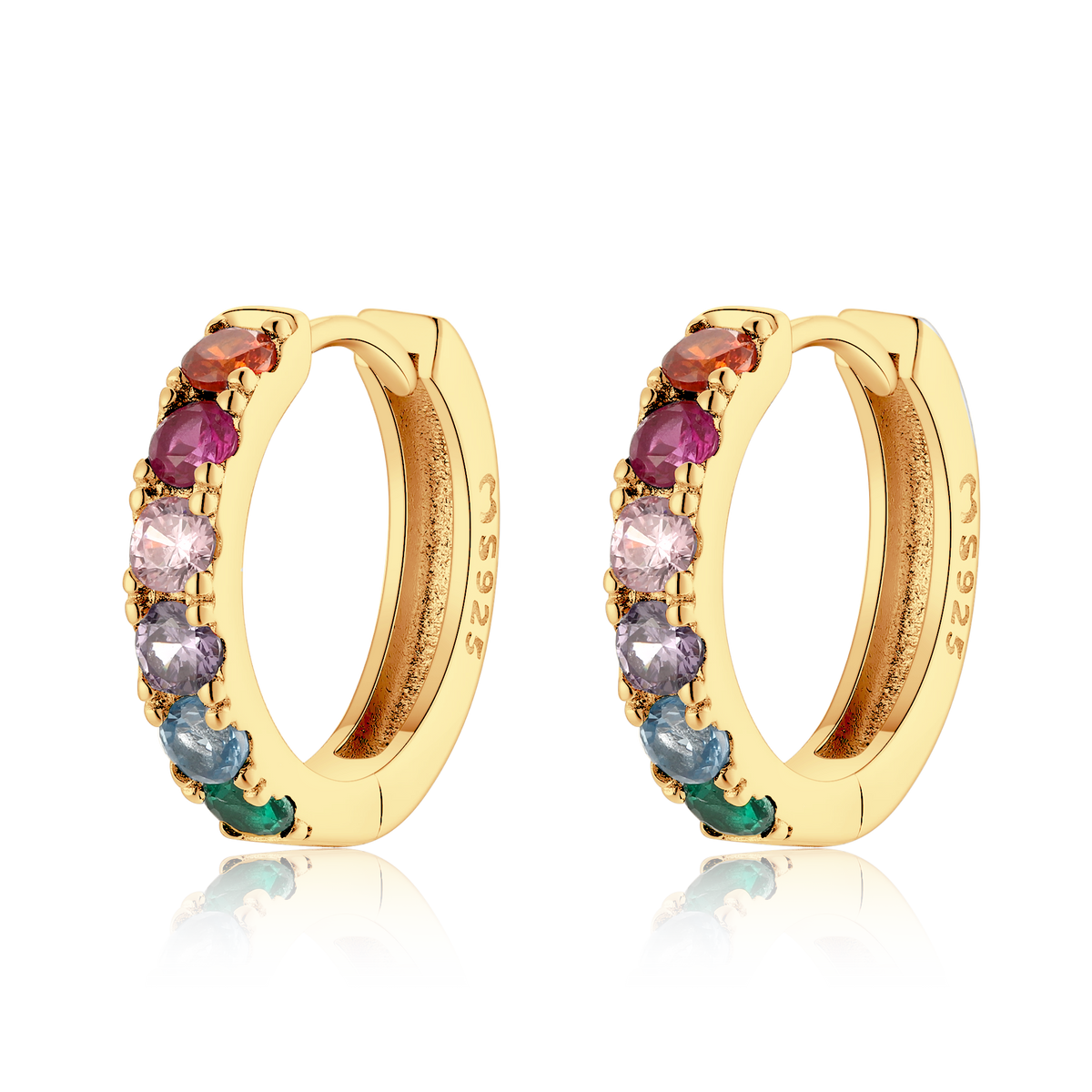 Boucles d'oreilles Anneaux Chromatique